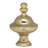 Satco 1.5" Polished Brass Pyramid Finial