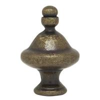 Satco 1.5" Antique Brass Pyramid Finial