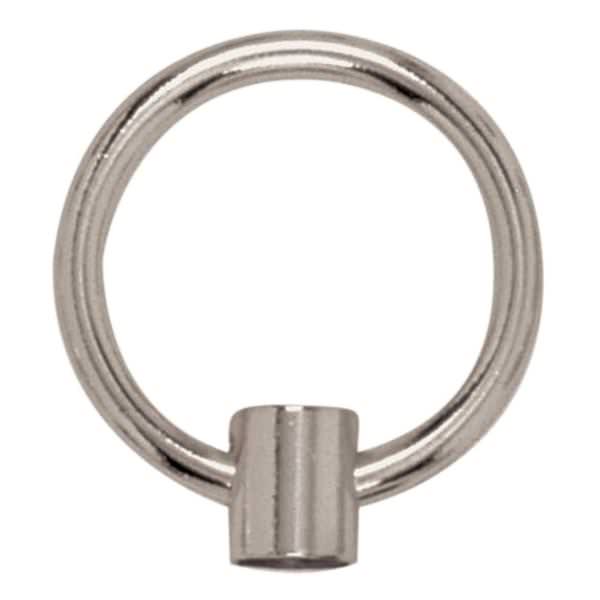 2" 1/8 IP Polished Chrome Die Cast Fixture Loop with Wireway