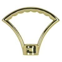 Satco 2" 1/8 IP Polished Brass Die Cast Fixture Hang Straight Loop with Wireway