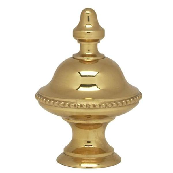 1.4" Polished Brass Urn Finial