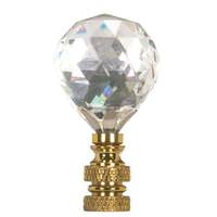 Satco 2.25" Ball Cut Crystal Finial