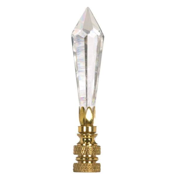 3.25" U-Drop Cut Crystal Finial