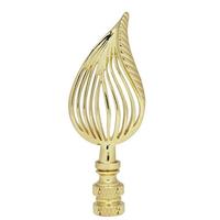 Satco 3.5" Leaf Polished Brass Finial