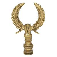 Satco 2.75" U-Shaped Leaf Polished Brass Finial