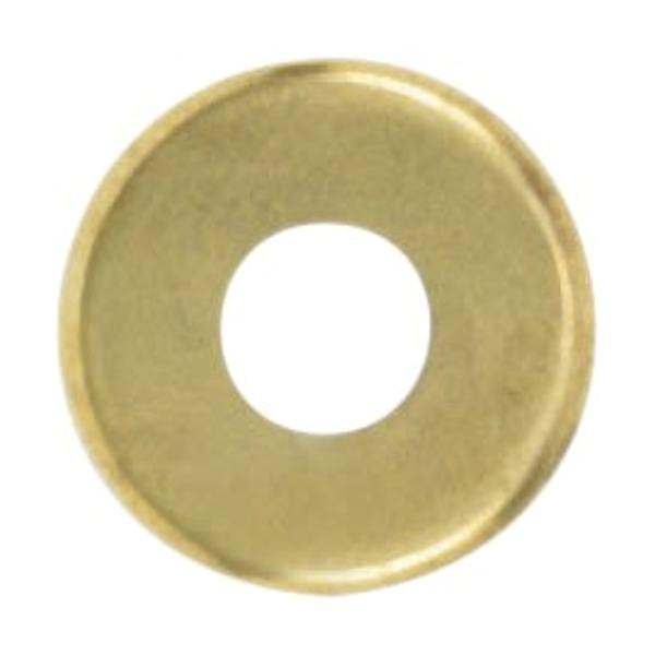 1/8 IP Slip Brass Plated Straight Edge Steel Check Ring