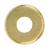 Satco 1/8 IP Slip Brass Plated Straight Edge Steel Check Ring