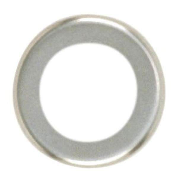 1/4 IP Slip Nickel Plated Curled Edge Steel Check Ring