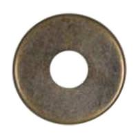 Satco 1/8 IP Slip Antique Brass Curled Edge Steel Check Ring