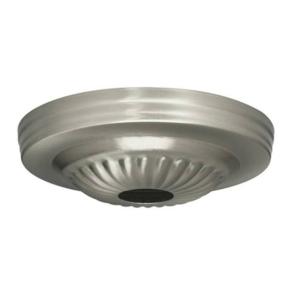 Brushed Nickel Ribbed Canopy