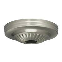 Satco Brushed Nickel Ribbed Canopy