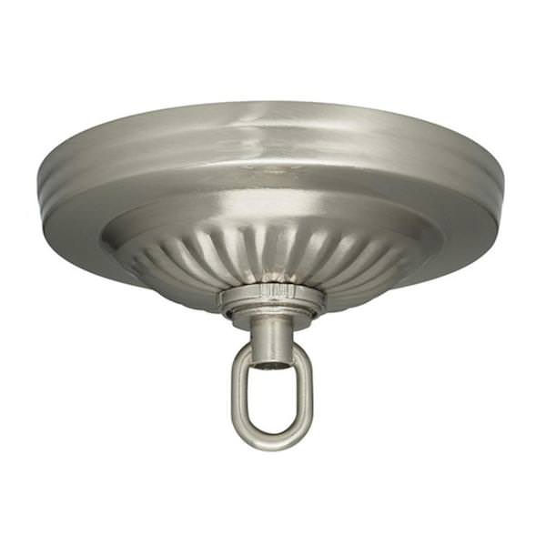 Brushed Nickel Ribbed Canopy Kit