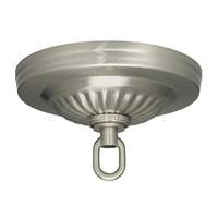 Satco Brushed Nickel Ribbed Canopy Kit
