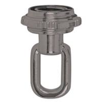 Satco 1/4 IP Brushed Pewter Screw Collar Loop with Ring