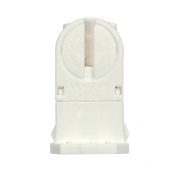 White T5 Miniature Bi-Pin Rotary Locking Lampholder