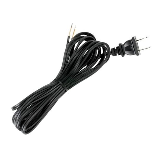 12' Black Molded Plug Cord
