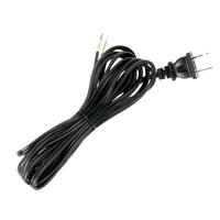 Satco 12' Black Molded Plug Cord