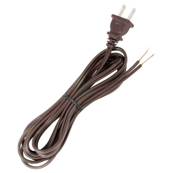 9' Brown Molded Plug Cord