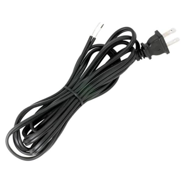 8' Black Molded Plug Cord