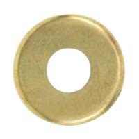 Satco 1/8 IP Slip Brass Plated Curled Edge Steel Check Ring