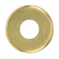 Satco 1/8 IP Slip Brass Plated Curled Edge Steel Check Ring