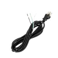 Satco 10' Black Heavy Duty 3 Prong Molded Plug Cord