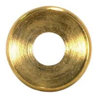Satco 1/8 IP Slip Burnished and Lacquered Turned Brass Check Ring