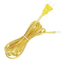 Satco 8' Clear Gold Molded Plug Cord