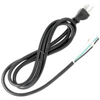 Satco 6' Black Heavy Duty 3 Prong Molded Plug Cord