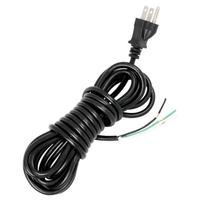 Satco 15' Black Heavy Duty 3 Prong Molded Plug Cord