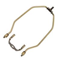 Satco 8" 2-Piece Antique Brass Detachable Harp