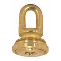 Satco 1/8 IP Cast Brass Screw Collar Loop with Ring