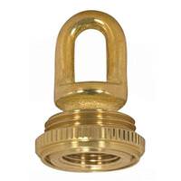 Satco 3/8 IP Cast Brass Screw Collar Loop with Ring