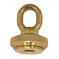 Satco 1/4 IP Cast Brass Heavy Duty Screw Collar Loop with Ring