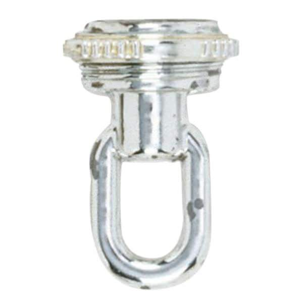 3/8 IP Chrome Die Cast Screw Collar Loop with Ring 3/8 IP Chrome Die Cast Screw Collar Loop with Ring
