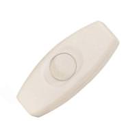 Satco White Feed Thru Rocker Switch