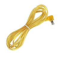 Satco 12' Clear Gold Flat Molded Plug Cord