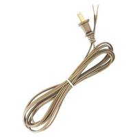 Satco 8' Metallic Gold Plug Cord