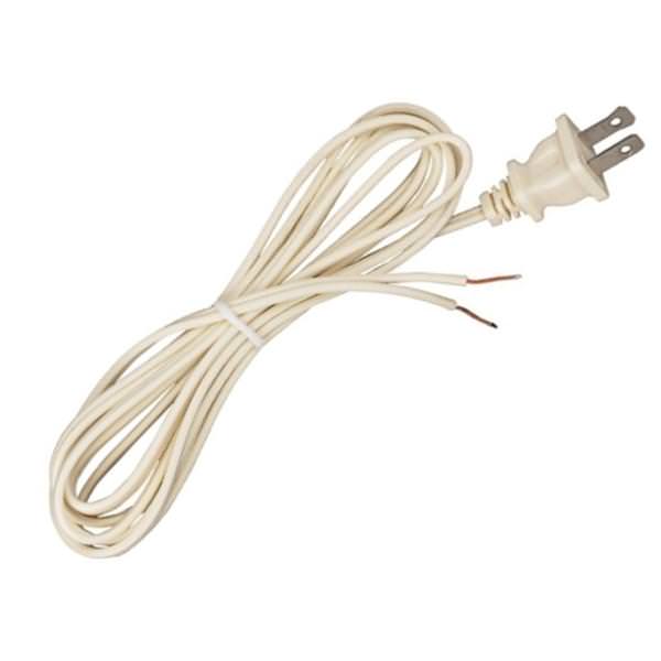 8' Ivory Plug Cord
