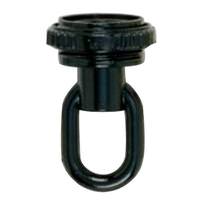 Satco 1/8 IP Black Screw Collar Loop with Ring