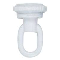 Satco 1/8 IP White Screw Collar Loop with Ring