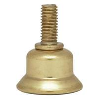 Satco 1/4-27 Brass Plated Steel Risers