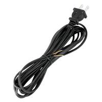 Satco 10' Black Molded Plug Cord