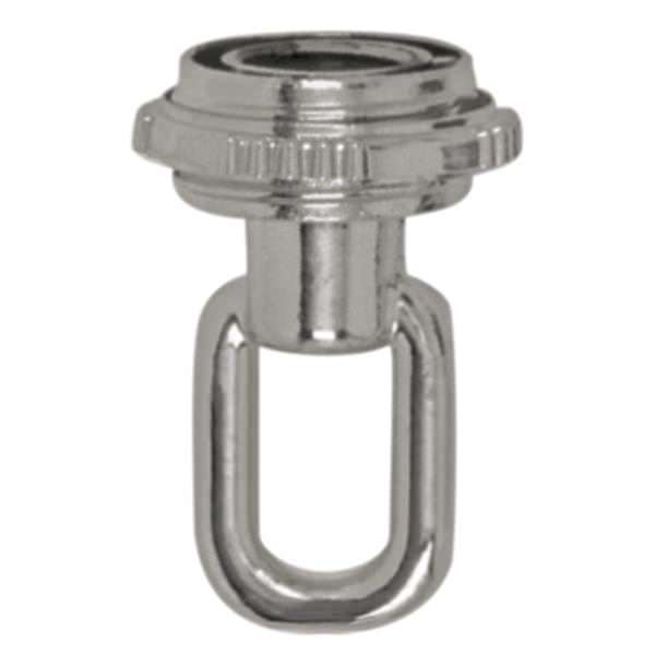1/4 IP Brushed Nickel Matching Screw Collar Loop with Ring