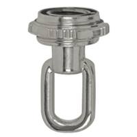 Satco 1/4 IP Brushed Nickel Matching Screw Collar Loop with Ring