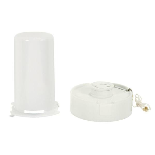 GU24 Fluorescent Pull Chain Receptacle and Lens for Self Ballasted Lamps