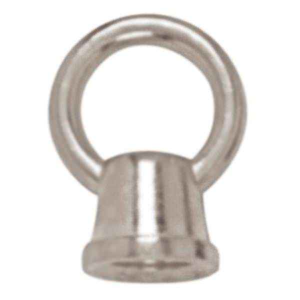 1-1/8" 1/8 IP Brushed Nickel Die Cast Fixture Female Loop with Wireway