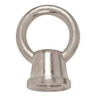 Satco 1-1/8" 1/8 IP Brushed Nickel Die Cast Fixture Female Loop with Wireway