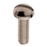 Satco .5" 8/32 Nickel Plated Steel Round Head Slotted Machine Screws