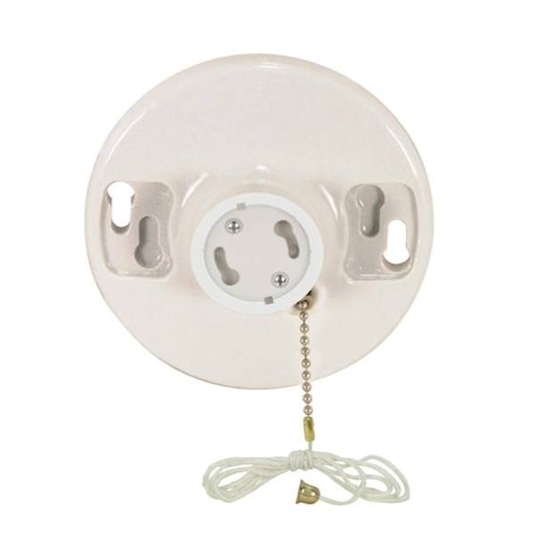 GU24 Fluorescent Porcelain Receptacle Sockets with Screw Terminals